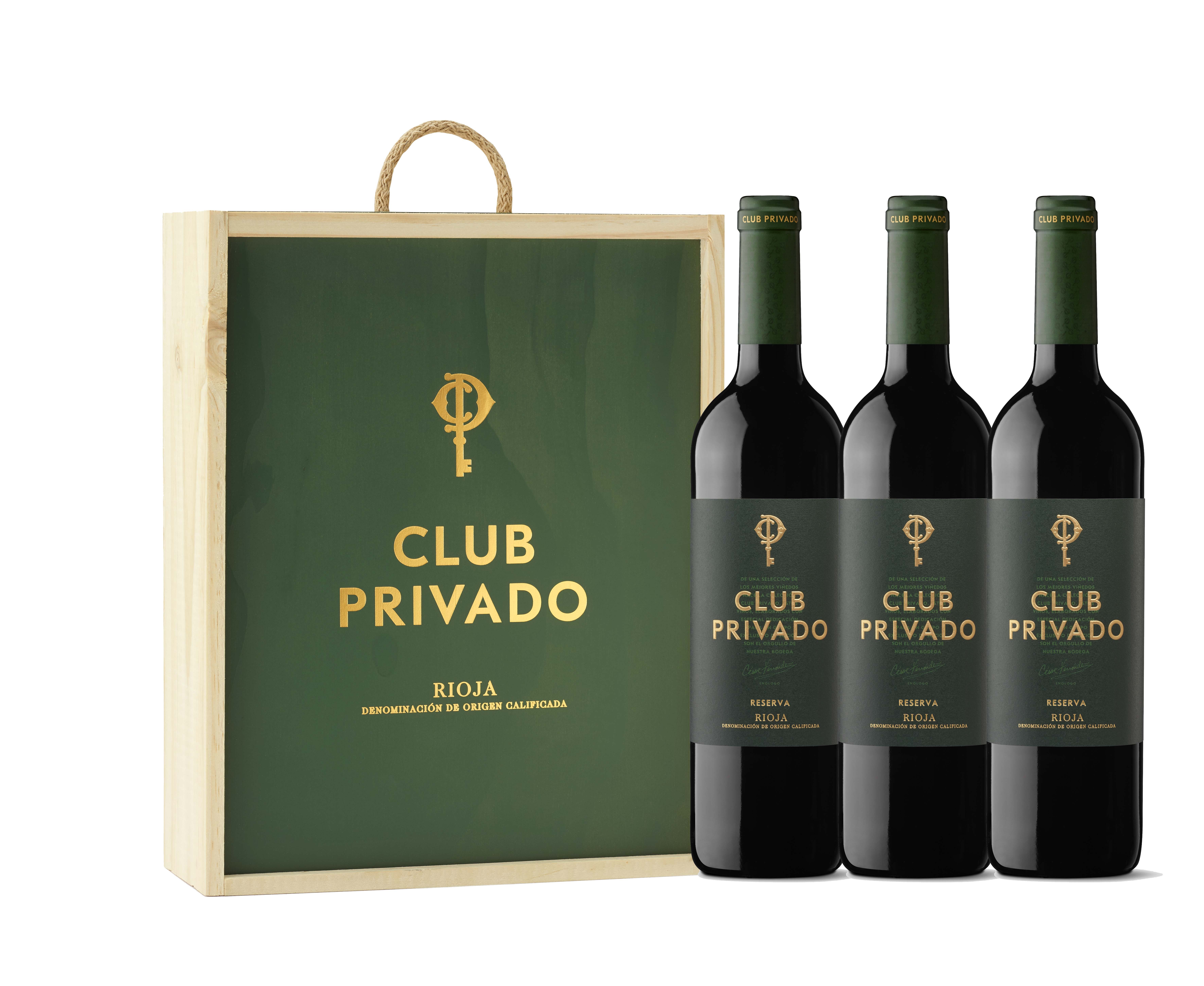 Imagen Estuche  Madera 3 botellas Club Privado Reserva